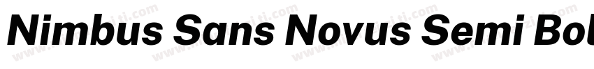Nimbus Sans Novus Semi Bold字体转换